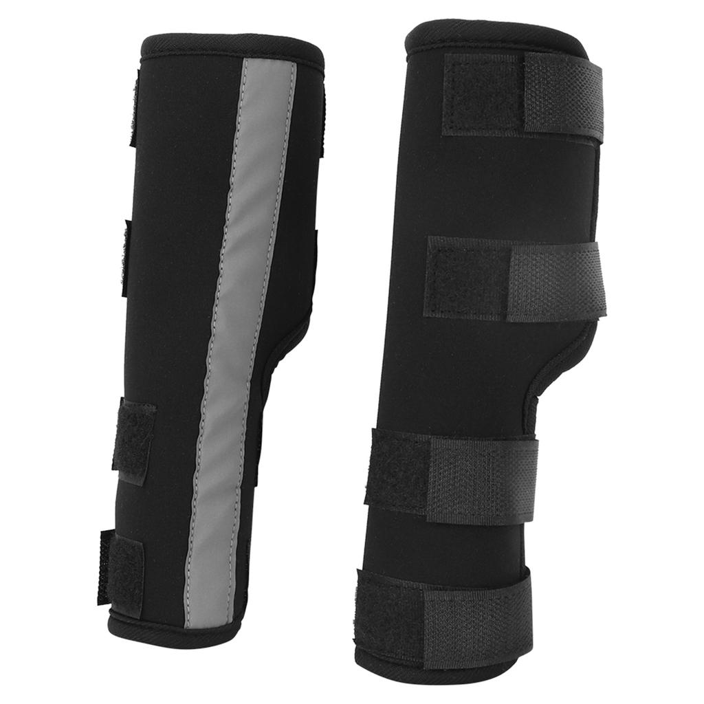 Hunde-Vorderbeinschiene, 1 Paar Hunde-Ellenbogenschutz, Ellenbogenstützbandage, Hundeknie(Schwarz L.)