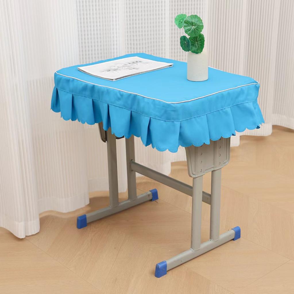 Primary School Tablecloth Classroom Desk Cover School Tablecloth 40 × 60 Single Blue Open Table Cover Student Table Cover
