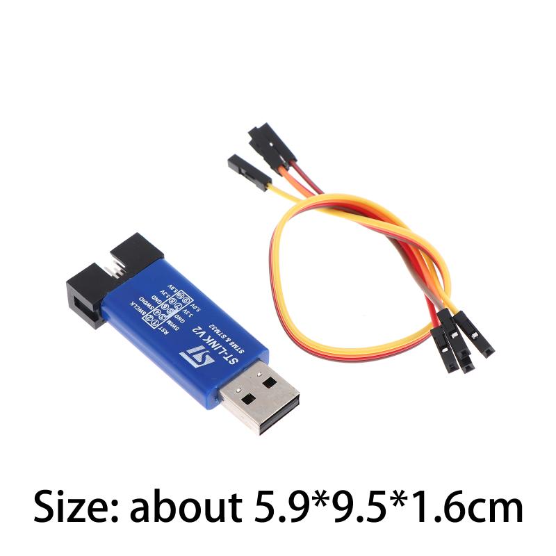 1/2/3 Stück St Link V2 Link Stlink Stm8 Stm32 Simulator Download Programmierer Mit Abdeckung Kabel Emulator Download Dupont Kabel