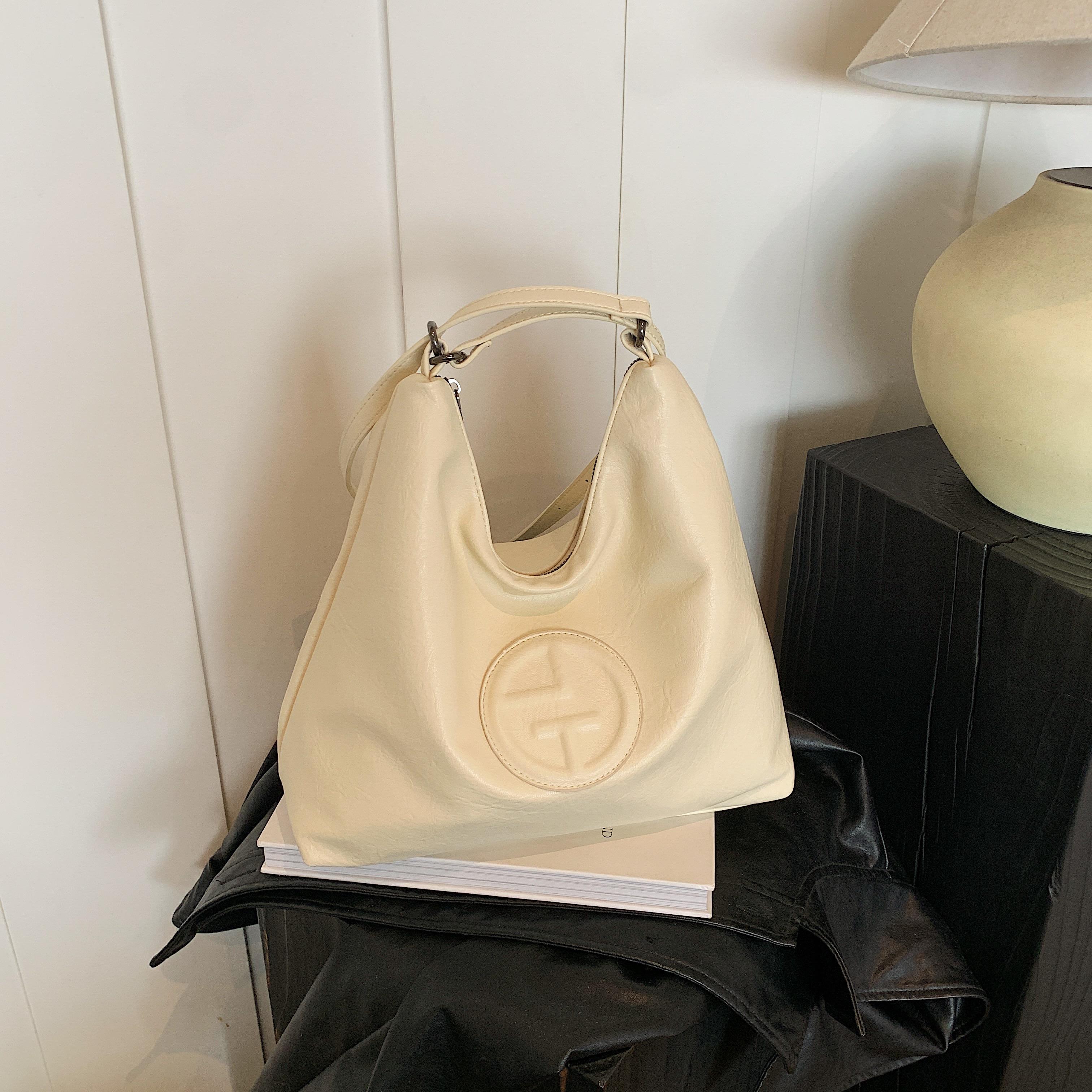 

Ретро-модная сумка на одно плечо, простой однотонный рюкзак большой вместимости