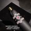 Haute Couture Jewelry High Carbon Love Crown Various Ways To Wear Detachable Ring Morgan Powder Love Bubble Zircon Necklace