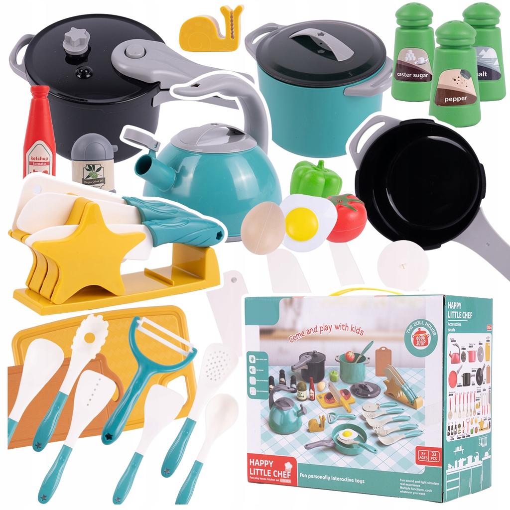 [PACZB][5] Children's Kitchen Set for Cooking Kitchen Accessories 33 pcs Z736
