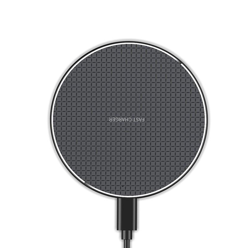 Ultra-Thin 15W Aluminum Wireless Charger, Compatible with Huawei & Apple Phones