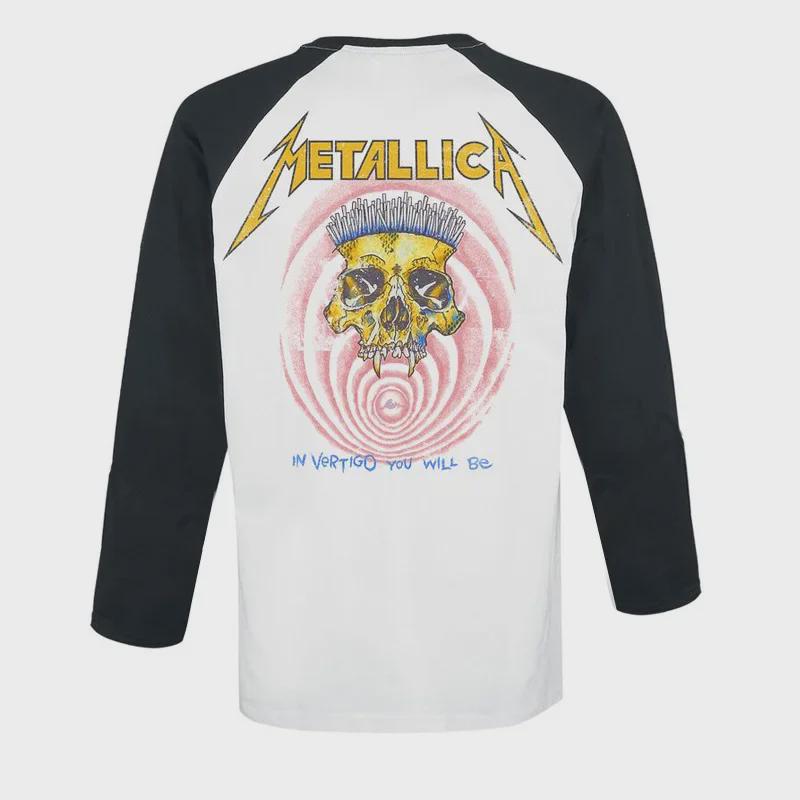 Metallica King of Metal Langarm-Rock-Punk-Pullover für Herren