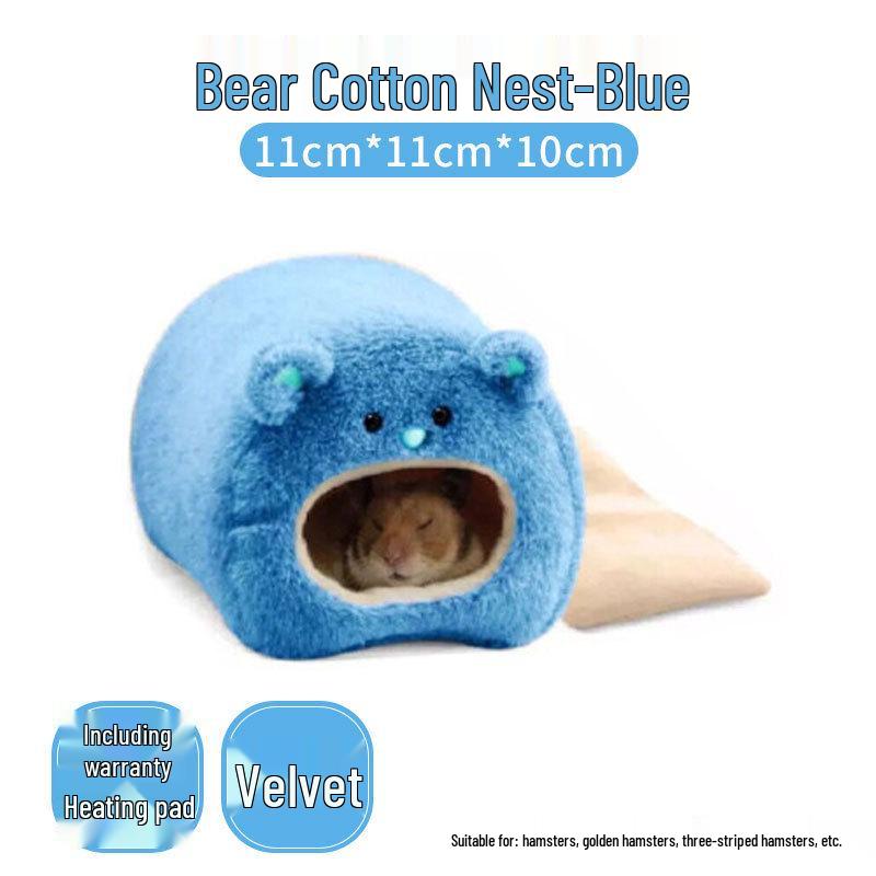 Winter Warm Cotton Nest for Small Pets: Hamsters, Chinchillas, Hedgehogs, Squirrels & Rabbits