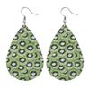 Fashion Leather Earrings Lightweight Faux Leather Leaf Earrings Teardrop Dangle Handmade For Women Girls Jewelry Wholesale