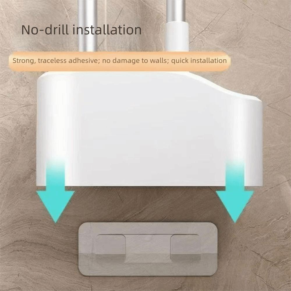 WC štětka s dlouhou rukojetí Nástěnný koupelnový čisticí nástroj Praktický čistič WC Zametací sada