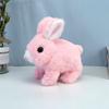Electric Plush White Rabbits Toy Fluffy Educational Interactive Bunny Toys Suitable for Haunted House Decoration