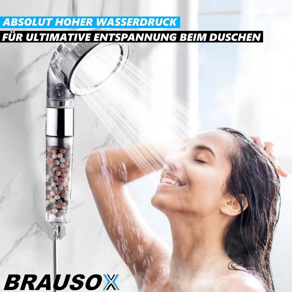 BRAUSOX Handbrause Duschbrause Wasserspar Duschkopf Ionic Mineral Filter Brause