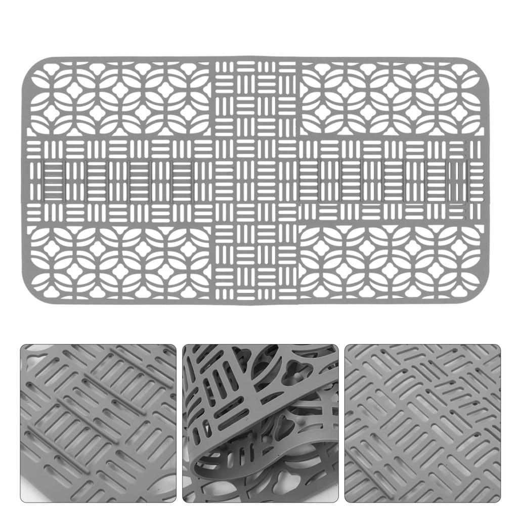 Gadpiparty Sink Sink Draining Water Drying Kitchen Drying Mat Mat, Protector, Silicone, Anti-Slip Mat, Hollow, Mat, Drain, Countertop, Sink, Pad,