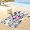 Courage the Cowardly Dog Print Beach Towel, Large Soft Quick Dry Towel for Beach Camping Swimming