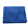 New Mohair Solid Color Scarf Women's High-end Sense Winter Warm Scarf Thickened Wool Knitted Coarse Fringed Shawl