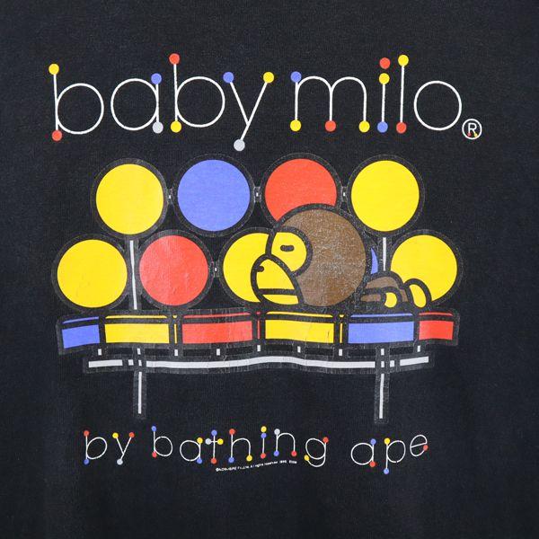 A BATHING APE made in Japan Baby Milo Print Short sleeve Crew neck T-shirt Men's Used