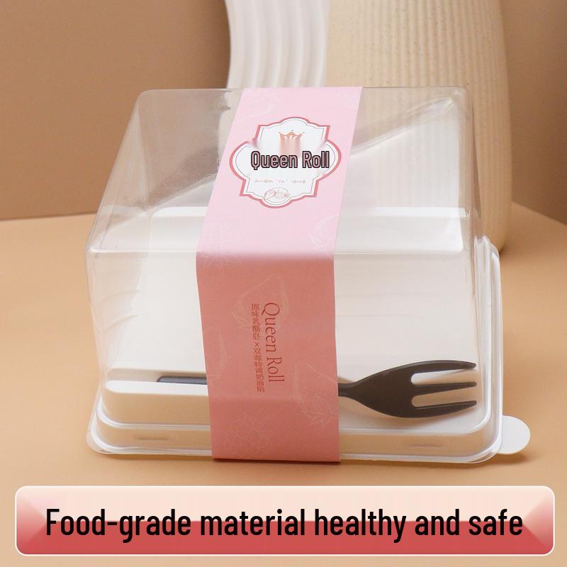 Japanese Cake Roll Transparent Pastry Box Set
