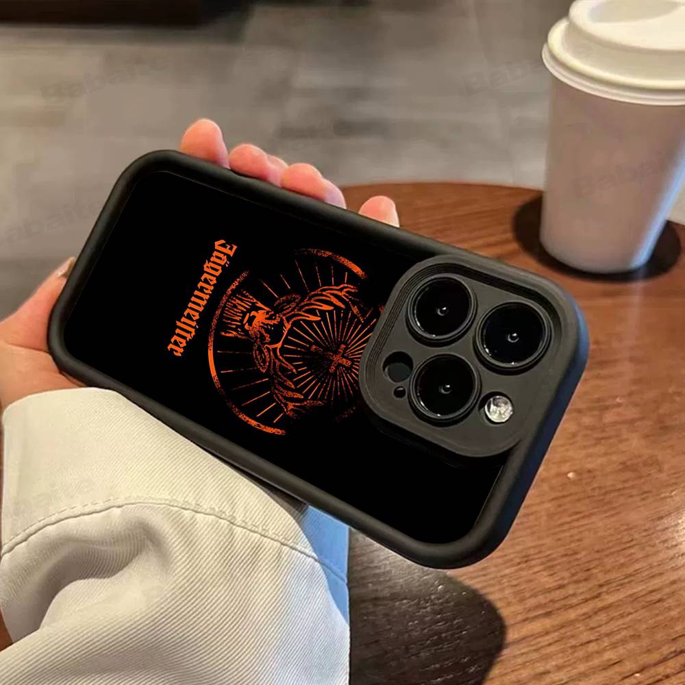 Heißes J-JaegermeisterS Für IPhone 17 Pro Max 16 15 14 13 12 11 Plus Schwarze Weiche Handyhülle