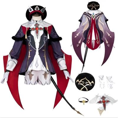 Dahlia Cosplay Fantazija Anime Žaidimas Gensin Impact Kostiumas Persirengimas Moterims Suaugusioms Helovinas Karnavalas Vaidmenų Žaidimo Vakarėlio Drabužiai