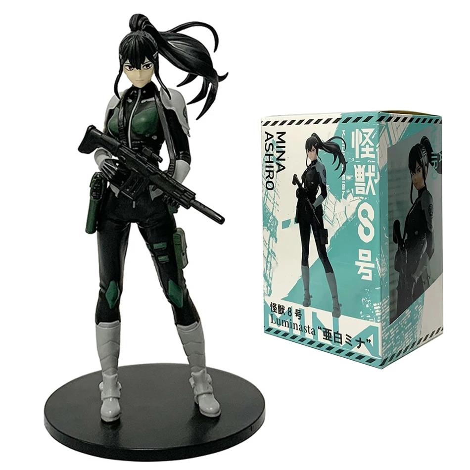 New In Stock Amine Kaiju No. 8 Figure Kafka Hibino Mina Ashiro Skeleton Creative PVC Model Toys Kids Action Statue Doll Gifts