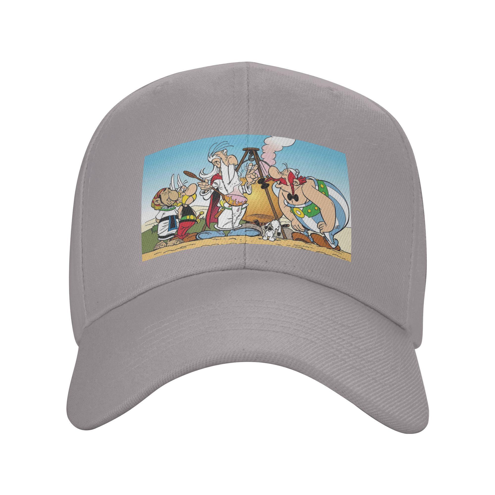 

Unisex Baseball Hats Asterix And Obelix Dogmatix Outdoor Streetwear Summer Sports Baseball Caps Hip Hop Cap Casquette Hats One Size
