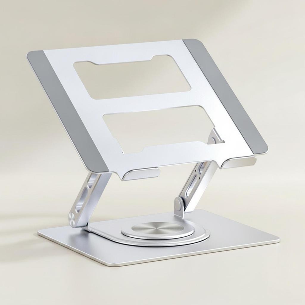 Laptop Rack with Doubletwin-Bracket Support Metal Desktop Stand
