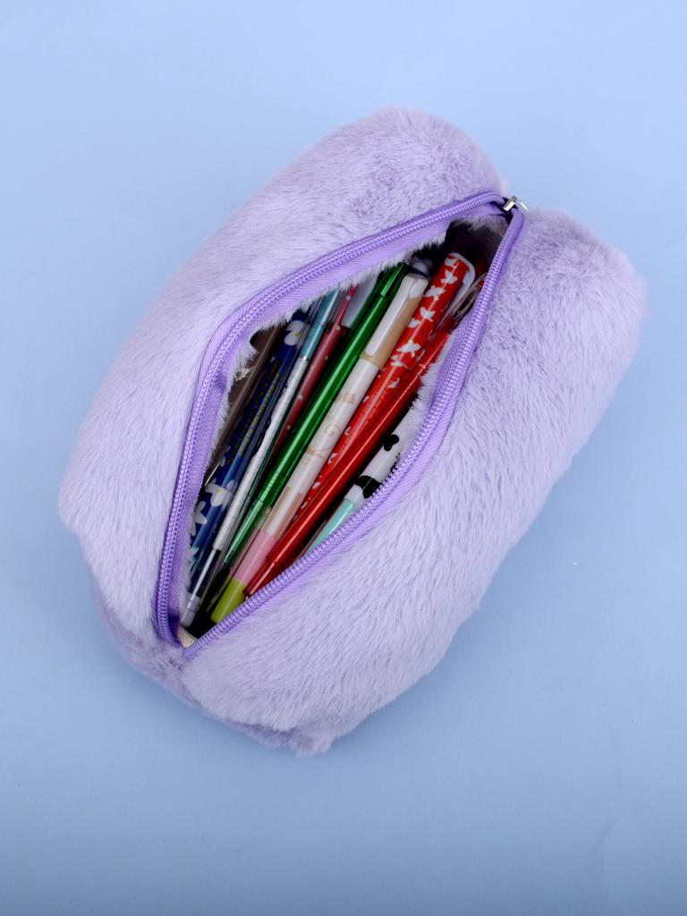 1pc Large Capacity Pencil Case Solid Colour Pencil Cases With Zipper School  Stationery Bag Storage Back To School Pencil Case
