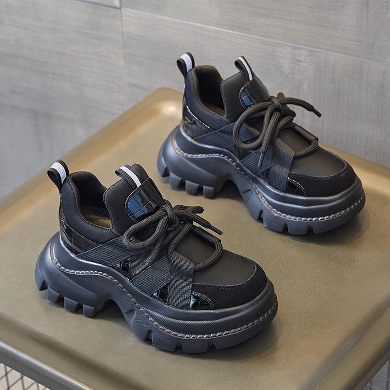 

Внутри увеличивающие рост папины кроссовки ins tide 2025 осень новые интернет-знаменитости с той же платформой кожаные универсальные повседневные спортивные туфли 39