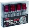 KYO-EI (Kyoei Industry) LEGGDURA RACING Wheel Bolts, M14 X P1.5, 60° Taper, 35mm Neck, Red, KIC3035R4