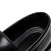 Disparo físico Primavera Nuevo Estilo Casual de Negocios Mocasines de Cuero Puntiagudos Negro Marrón Para el Uso Diario de Oficina de Hombres Zapatos sin Cordones