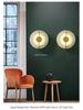 Nordic Copper Marble Wall Lamp: Postmodern Round Design for Bedroom, Living Room, Office, Hotel or Lobby.