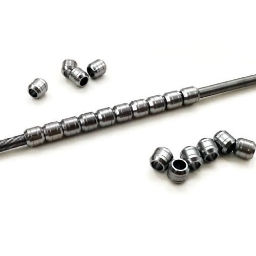 Cicogna Metal Pipe Parts, Gunpla Power Pipe Set, 3mm, 4mm, 5mm Diameter, 63-Piece Set, for Plastic Models, Robots, and Detailing (Gray)