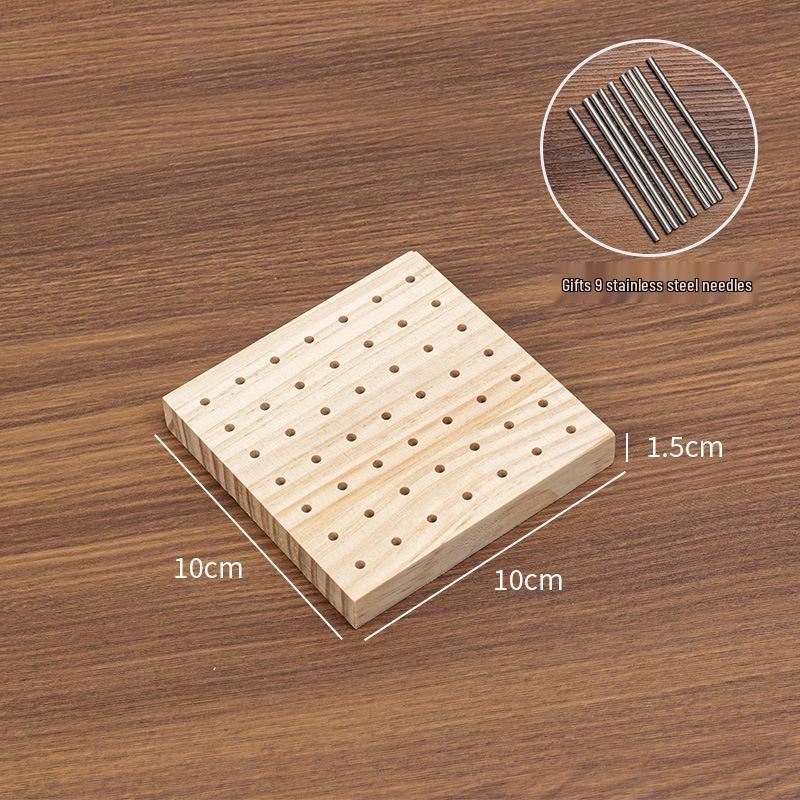 Hexagonal Flower Yarn Crochet & Knitting Board - Handmade Tool for Shaping Granny Squares