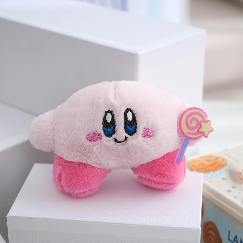 Adorable Star Kirby Plush Toy Keychain Cute Backpack Doll Soft Stuffed Animal
