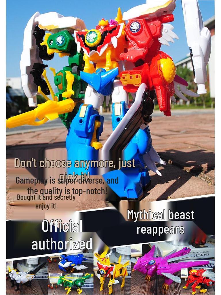 6-in-1 Transforming Mecha: Azure Dragon & Unicorn Adventures
