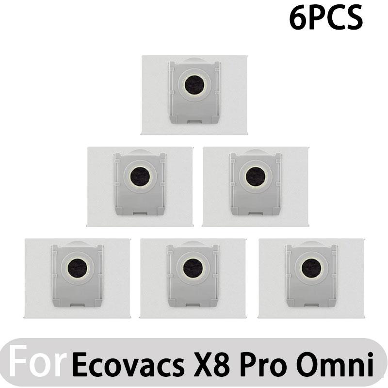 Compatible for Ecovacs X8 Pro Omni Accessories Main Side Brush Hepa Filter Rag Dust Bag Replacement Parts