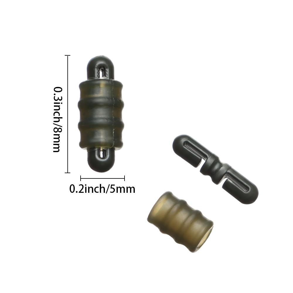 Quick Change Beads Fishing Feeder Terminal Bead Fishing Rigs Connector Bead Line Holder Trough