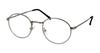FUJIKON Casual Reading Glasses Boston Metal Frame Reading Glasses Senior Glasses Stylish Rimmed Classic Style R-12086 (Silver, 2.50)