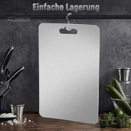 Titan-Schneidebrett für die Küche, Fleisch- und Gemüseschneidebrett, doppelseitige Schneidematte, Titan-Küchenzubehör