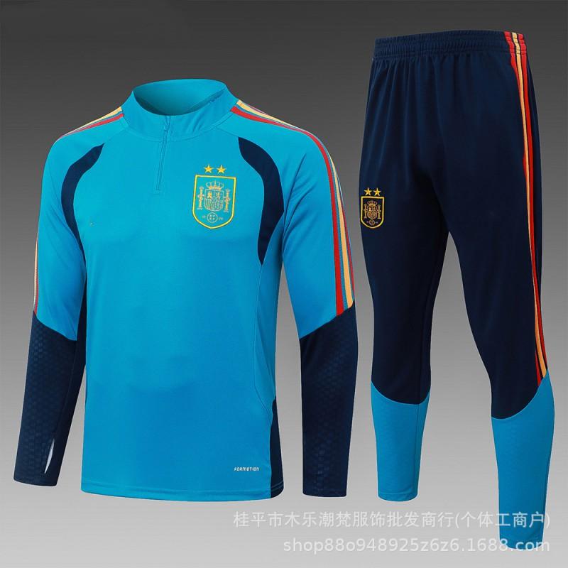 26/27 Season Spain Miami Marseille Training Top Long Sleeve Half Zip Tracksuit Kids Adult Football Jersey Fall Winter