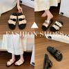 White silver~ thick-bottomed casual cool slippers female summer Internet celebrity outer wear fashionable versatile belt buckle one-word drag female