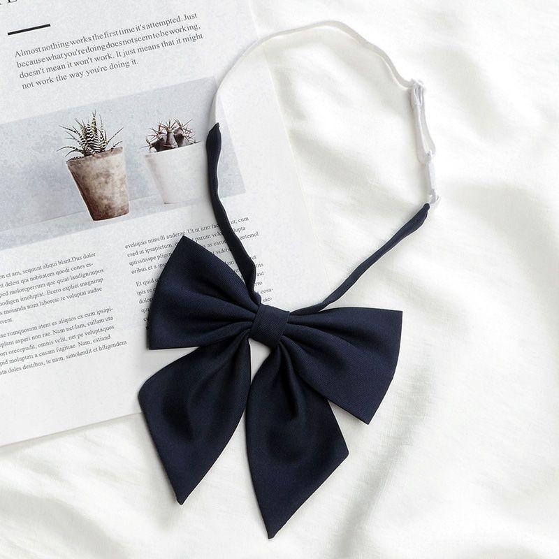 

Jk Style Satin Bow Tie For School Uniforms And Formal Wear Темно-синій