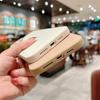 Luxus Leder strukturierte Hülle für iPhone 15 14 11 12 13 Pro MAX Mini XR X XS 7 8 Plus SE 2022 Silikon quadratischer Rahmen stoßfeste Abdeckung