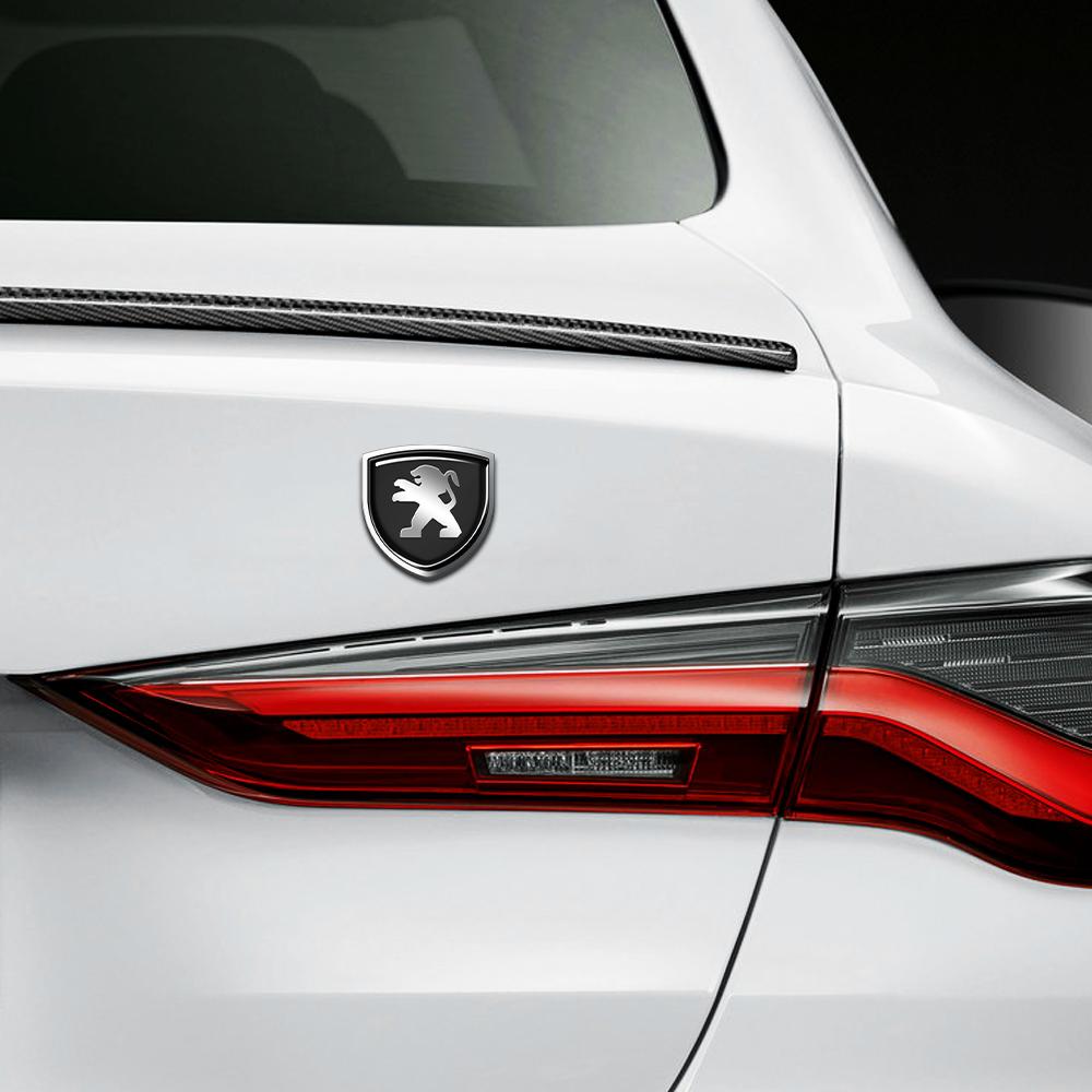 Car Body Metal Sticker Trunk Side Door Window Decorative Chrome Badge For Peugeot 208 3008 107 308 2008 207 508 607 301 106 406 B3