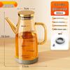 Stainless Steel Glass Oil and Vinegar Dispenser for Kitchen