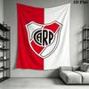 CA River Plate Wall Tapestry Aesthetic Wall Hanging Printed Fabric Blanket Decorative Tapestries for Bedroom Living Room Home Decor