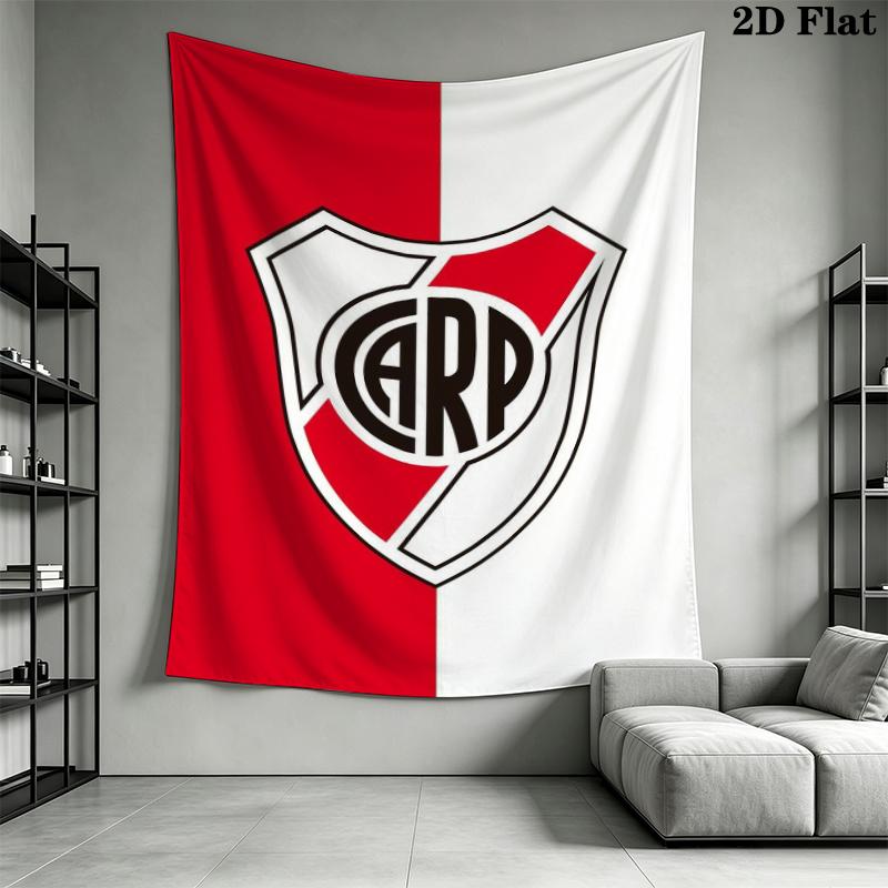 CA River Plate Wall Tapestry Aesthetic Wall Hanging Printed Fabric Blanket Decorative Tapestries for Bedroom Living Room Home Decor