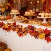 Artificial Maple Leaf Vine Fall Decoration for Thanksgiving and Halloween Wall Hanging