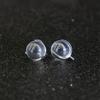 F136 Titanium Zircon Claw Lip Stud Earring with 1.2/0.9 Tooth, 5mm Aurora Ball Piercing Replacement.