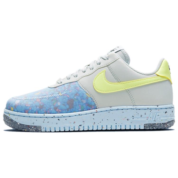 New Nike Air Force 1 Crater Pure Platinum Barely Volt Women's CT1986-001
