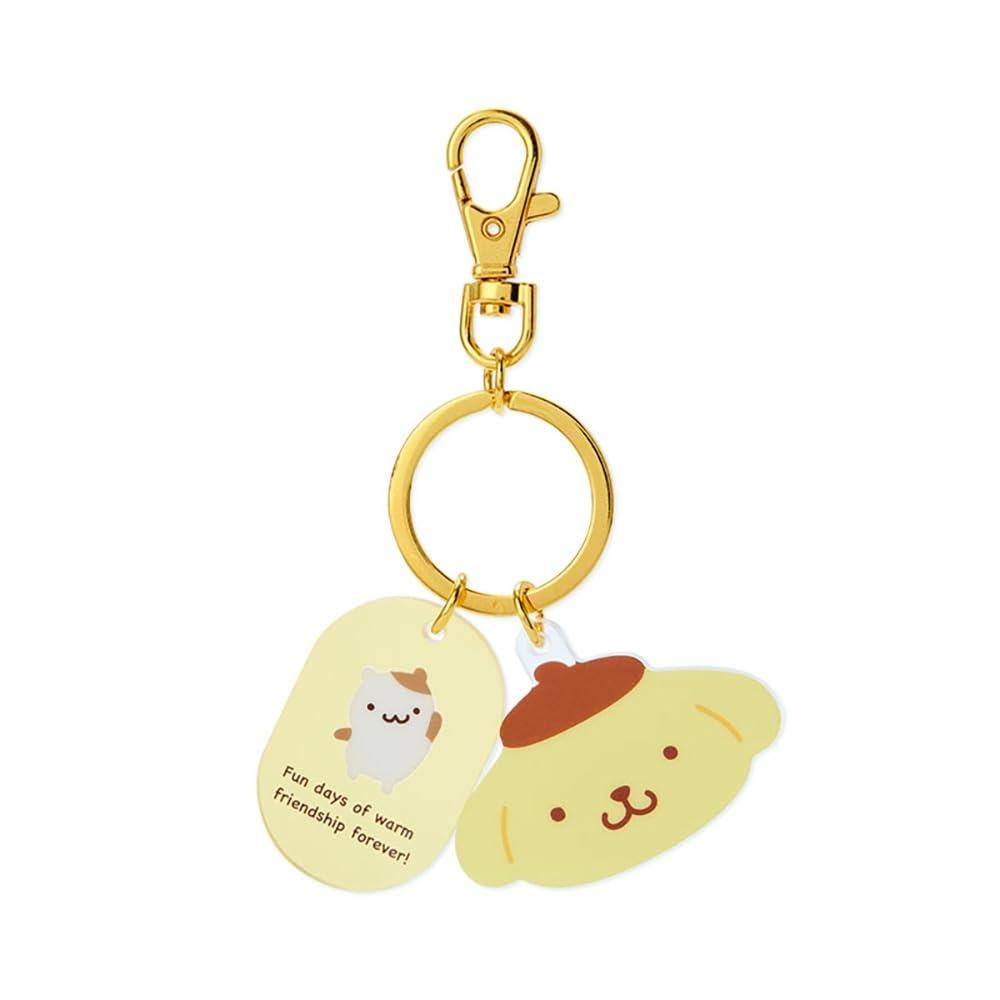 Sanrio Pompompurin face-shaped keychain 908380