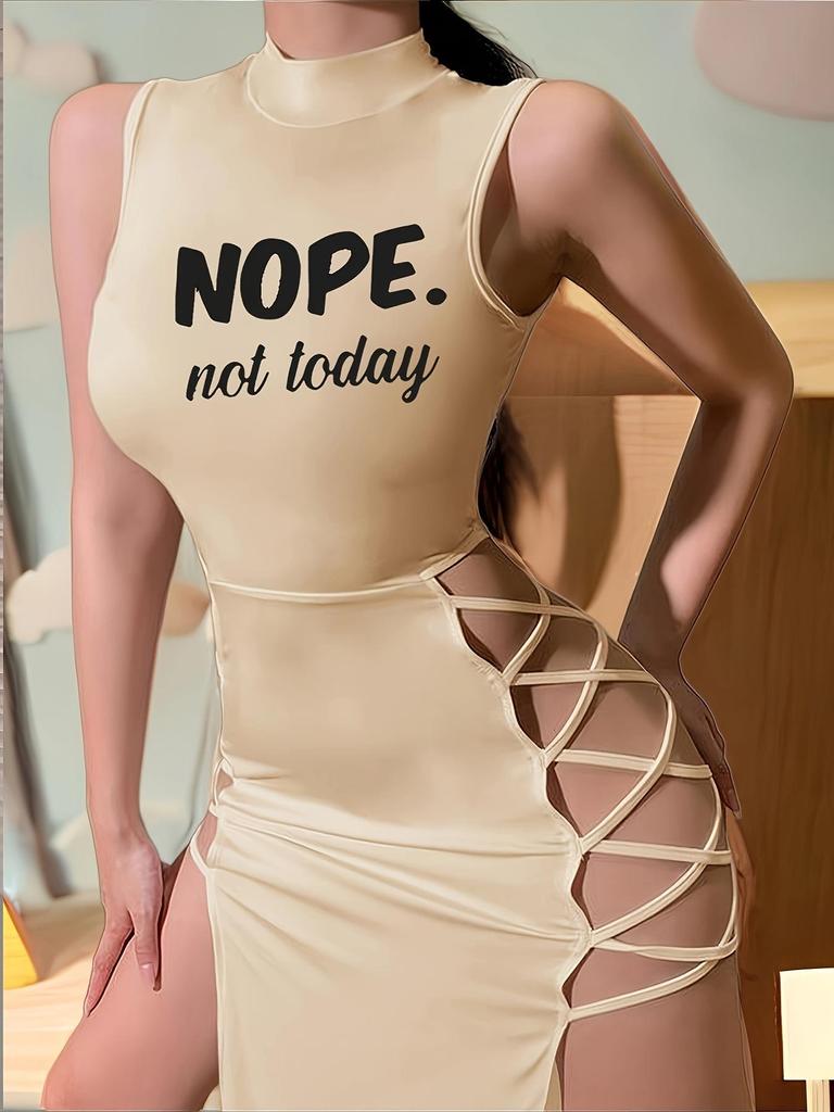 2024 Summer Sexy Tie-Up Tank Top High Slit Print Dress Collection