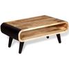  Stolik kawowy z surowego drewna mango 90x55x39 cm